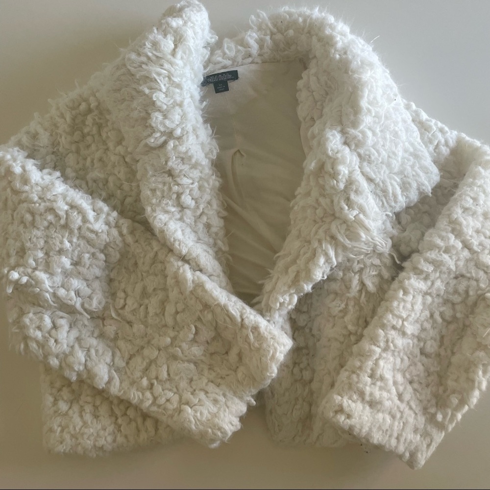 Fluffy Cropped Jacket